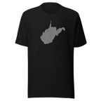 West Virginia State Distressed Design Unisex T-Shirt Bella Canvas Mountain State Tee