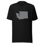Washington State Distressed Design Unisex T-Shirt Bella Canvas Evergreen State Tee
