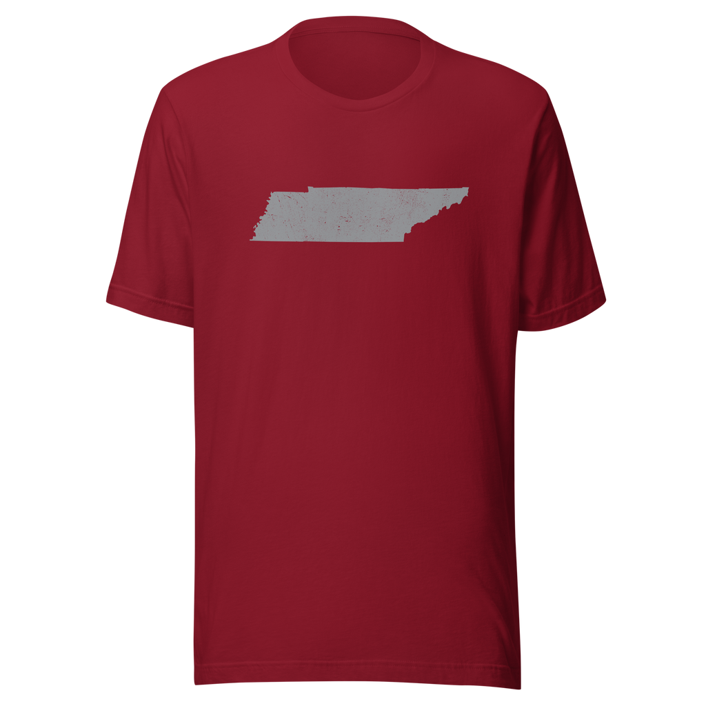 Tennessee State Distressed Design Unisex T-Shirt Bella Canvas Volunteer State Tee