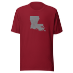 Louisiana State Distressed Design Unisex T-Shirt Bella Canvas Pelican State Tee