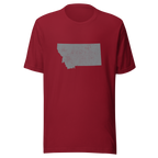 Montana State Distressed Design Unisex T-Shirt Bella Canvas Treasure State Tee