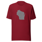 Wisconsin State Distressed Design Unisex T-Shirt Bella Canvas Badger State Tee