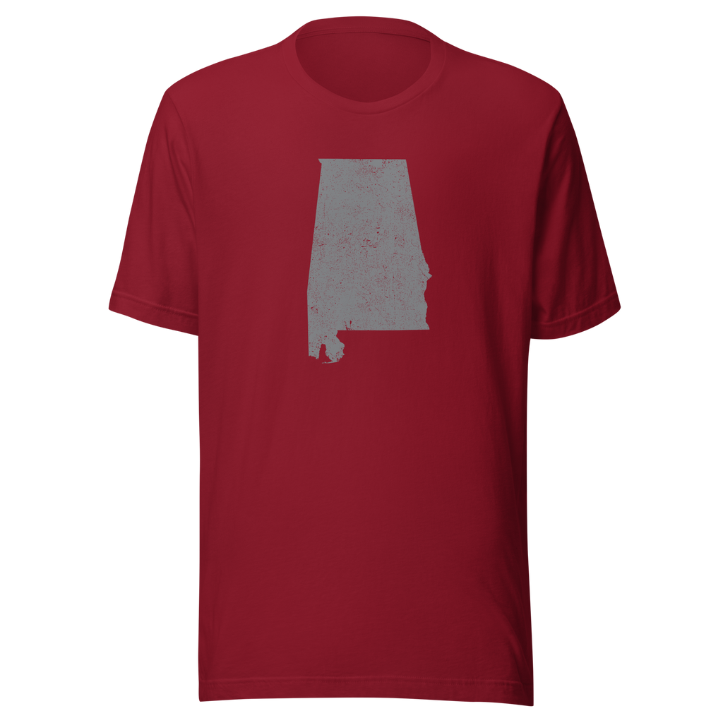 Alabama State Distressed Design Unisex T-Shirt Bella Canvas Heart of Dixie Tee
