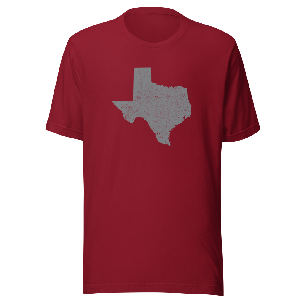 Texas State Distressed Design Unisex T-Shirt Bella Canvas Lone Star State Tee