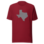 Texas State Distressed Design Unisex T-Shirt Bella Canvas Lone Star State Tee