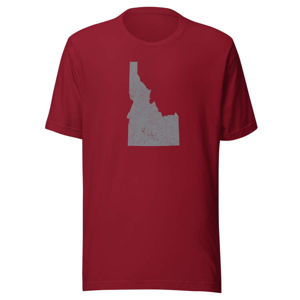 Idaho State Distressed Design Unisex T-Shirt Bella Canvas Gem State Tee