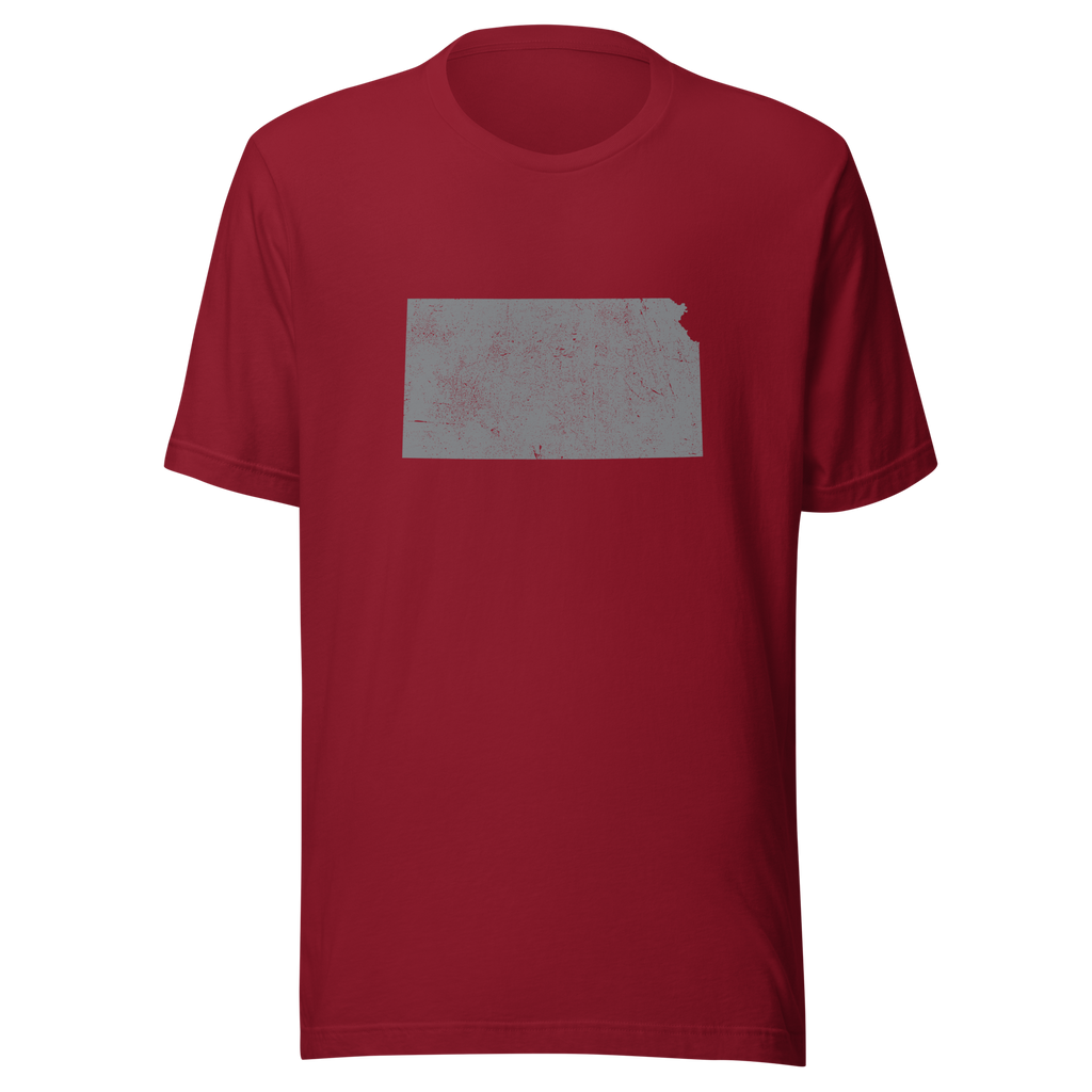 Kansas State Distressed Design Unisex T-Shirt Bella Canvas Sunflower State Tee