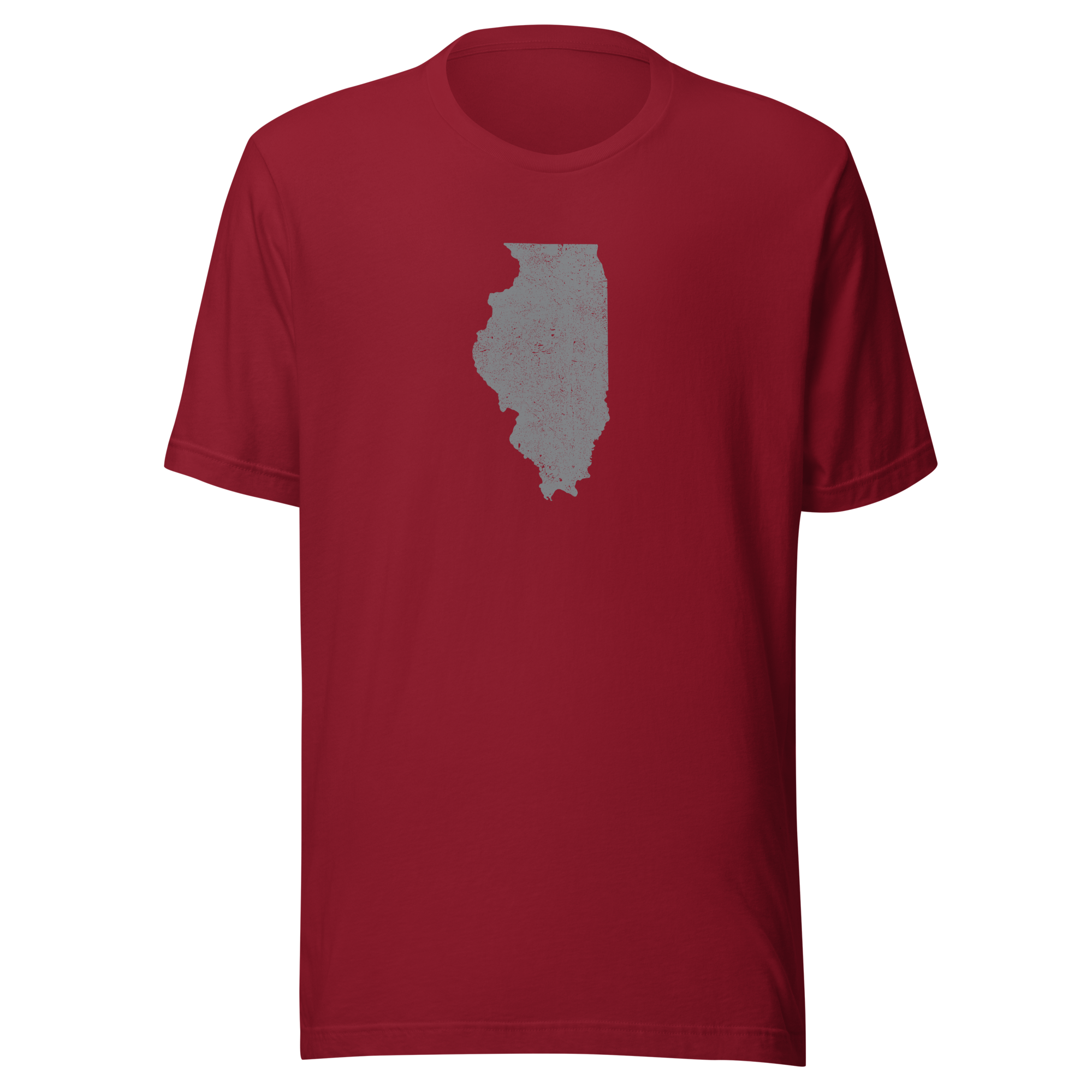 Illinois State Distressed Design Unisex T-Shirt Bella Canvas Prairie State Tee