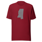 Mississippi State Distressed Design Unisex T-Shirt Bella Canvas Magnolia State Tee