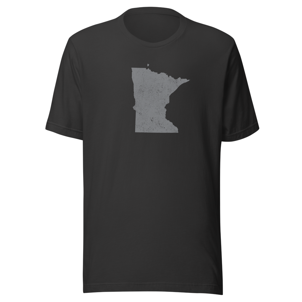 Minnesota State Distressed Design Unisex T-Shirt Bella Canvas North Star State Tee