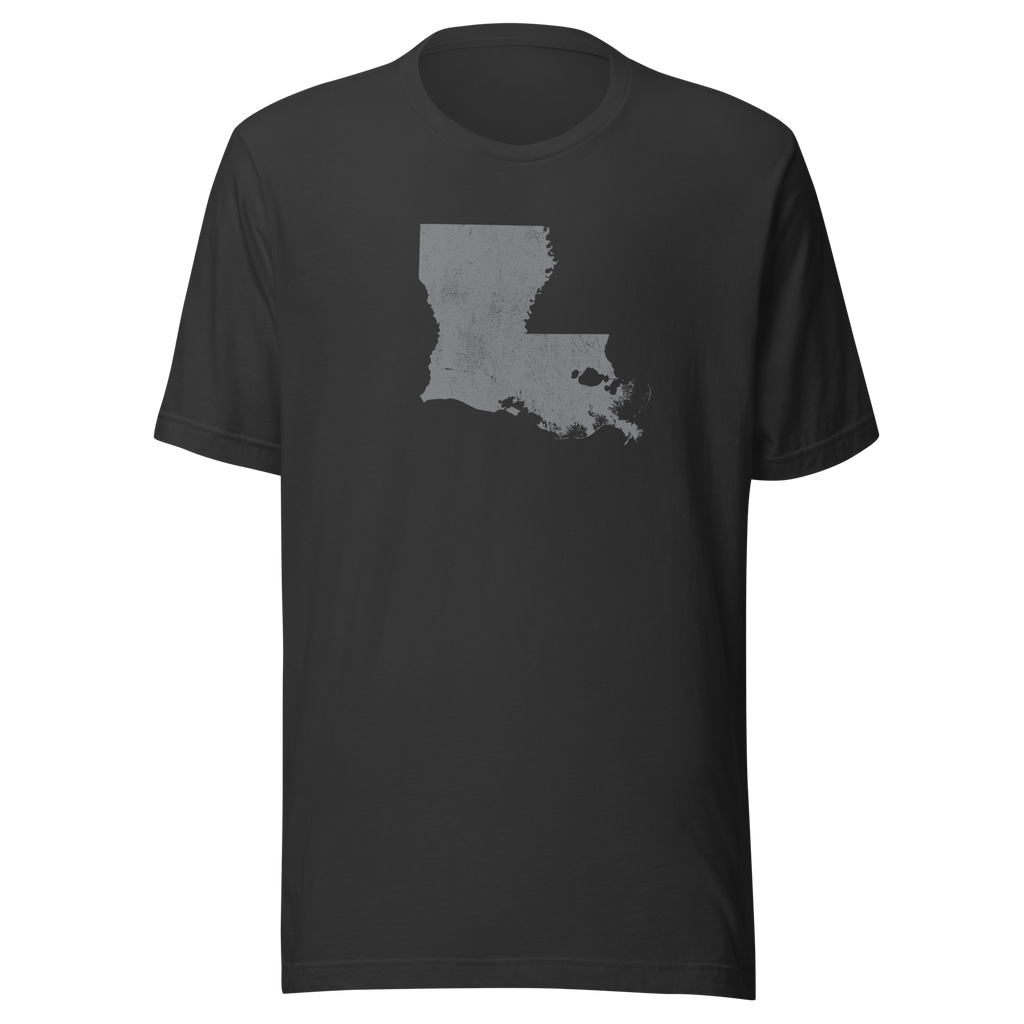 Louisiana State Distressed Design Unisex T-Shirt Bella Canvas Pelican State Tee