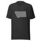 Montana State Distressed Design Unisex T-Shirt Bella Canvas Treasure State Tee