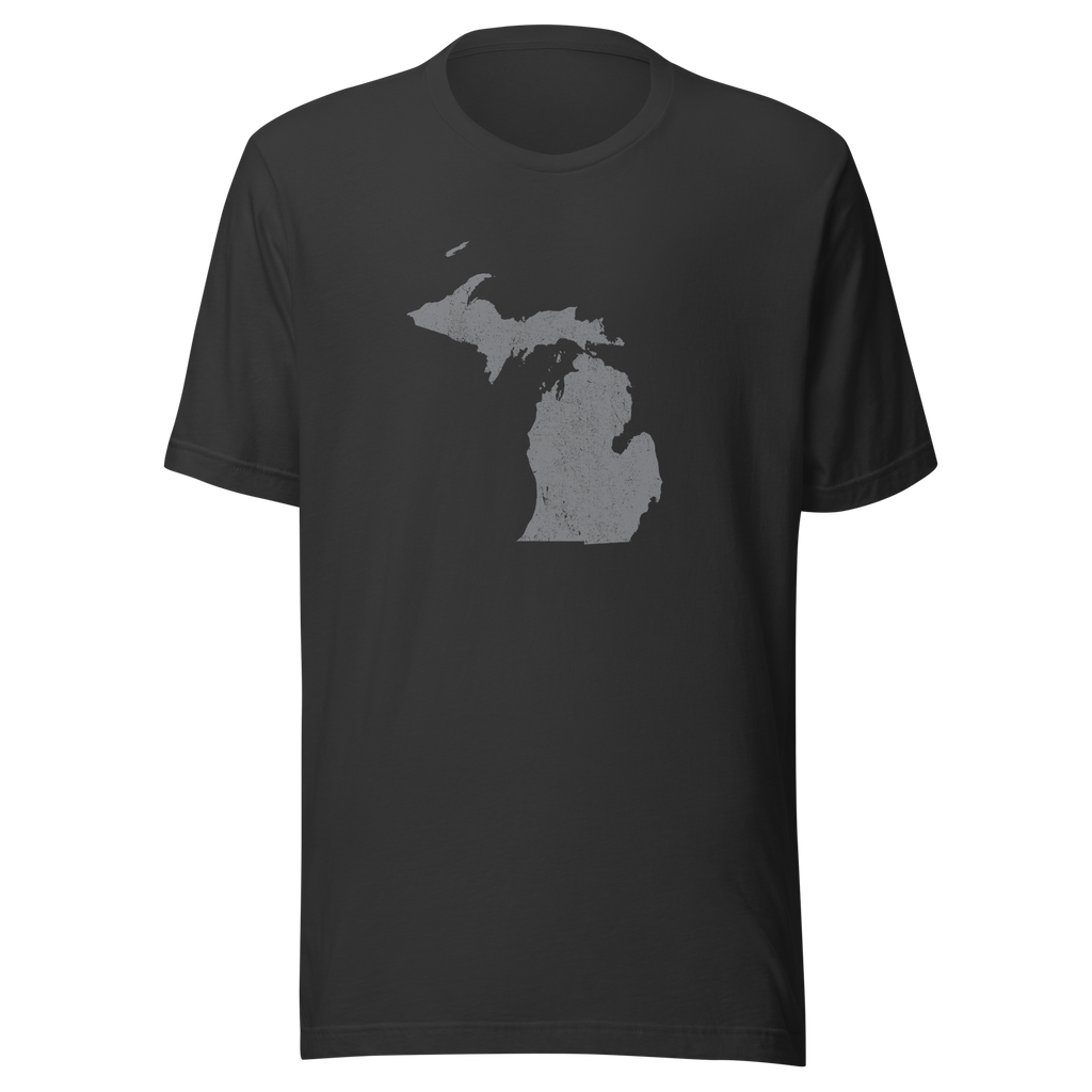 Michigan State Distressed Design Unisex T-Shirt Bella Canvas Great Lakes State Tee