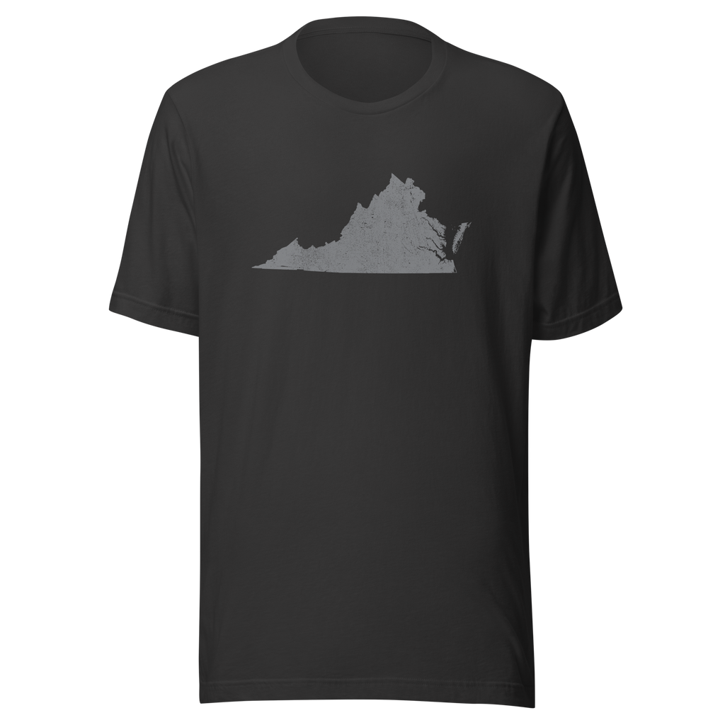 Virginia State Distressed Design Unisex T-Shirt Bella Canvas Old Dominion Tee