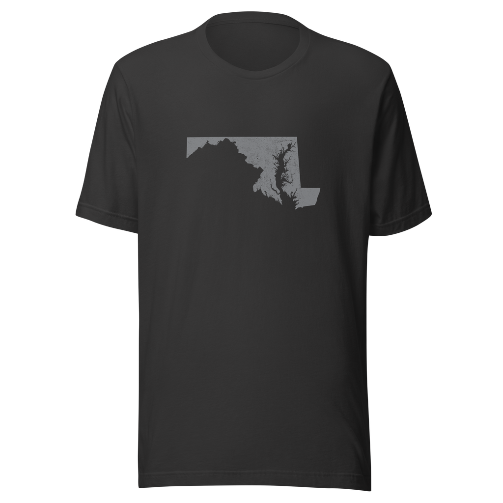 Maryland State Distressed Design Unisex T-Shirt Bella Canvas Old Line State Tee