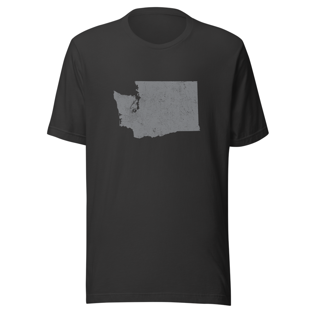 Washington State Distressed Design Unisex T-Shirt Bella Canvas Evergreen State Tee