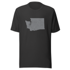 Washington State Distressed Design Unisex T-Shirt Bella Canvas Evergreen State Tee
