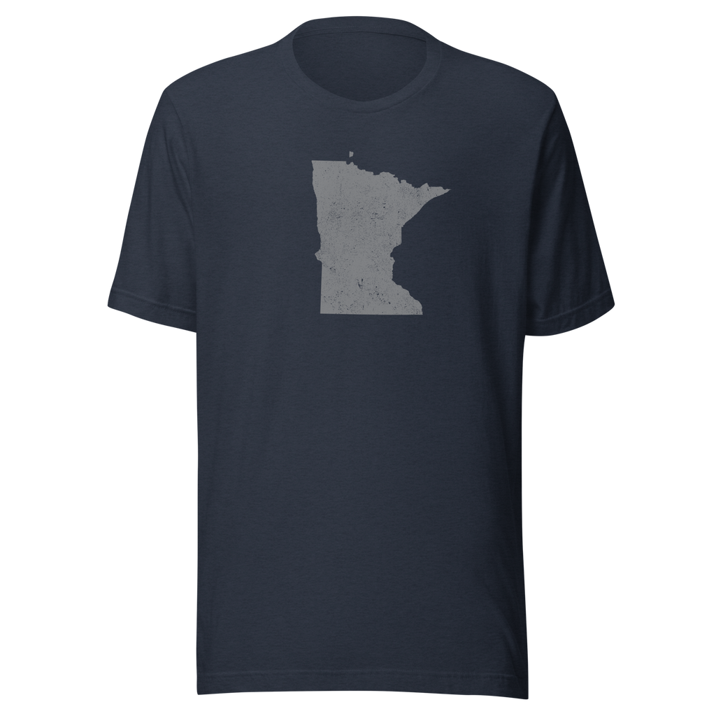 Minnesota State Distressed Design Unisex T-Shirt Bella Canvas North Star State Tee