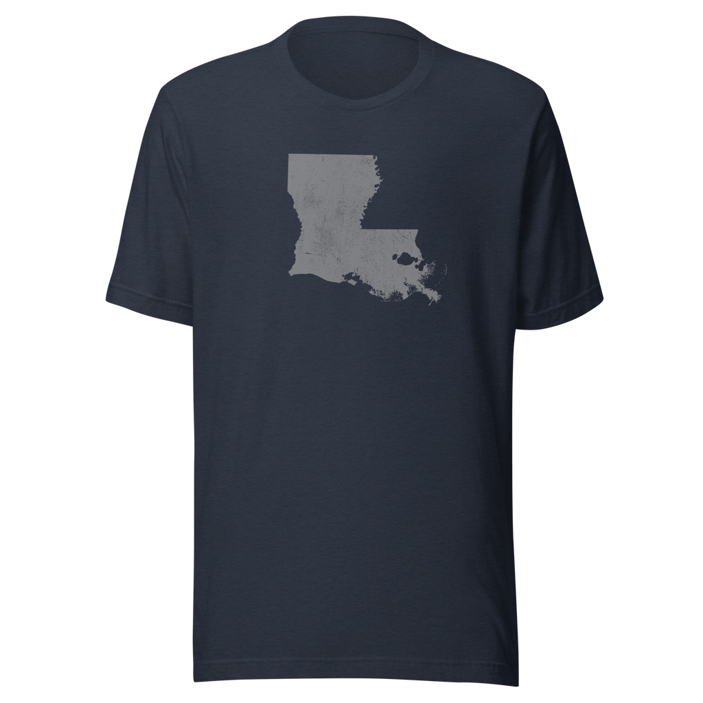 Louisiana State Distressed Design Unisex T-Shirt Bella Canvas Pelican State Tee