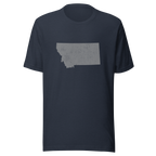 Montana State Distressed Design Unisex T-Shirt Bella Canvas Treasure State Tee