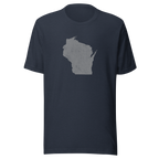 Wisconsin State Distressed Design Unisex T-Shirt Bella Canvas Badger State Tee
