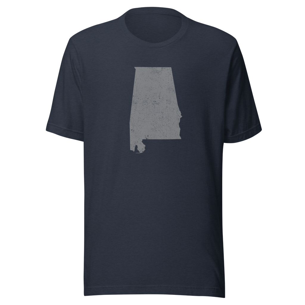 Alabama State Distressed Design Unisex T-Shirt Bella Canvas Heart of Dixie Tee