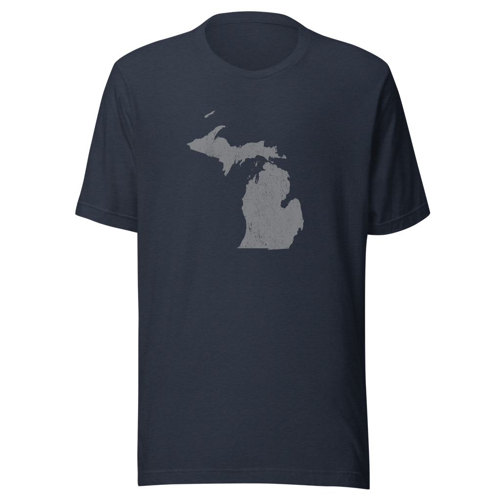 Michigan State Distressed Design Unisex T-Shirt Bella Canvas Great Lakes State Tee