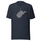 West Virginia State Distressed Design Unisex T-Shirt Bella Canvas Mountain State Tee