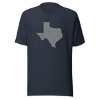 Texas State Distressed Design Unisex T-Shirt Bella Canvas Lone Star State Tee