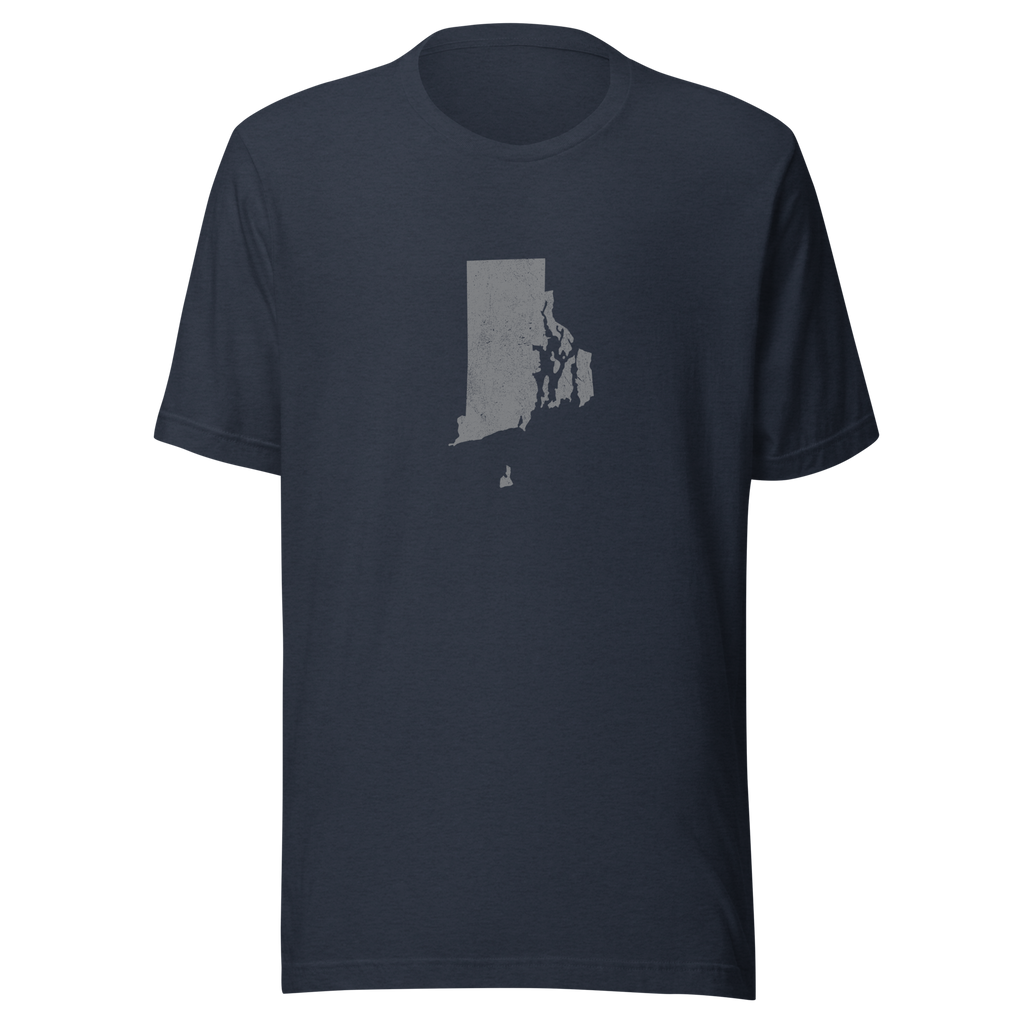 Rhode Island State Distressed Design Unisex T-Shirt Bella Canvas Ocean State Tee