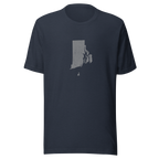 Rhode Island State Distressed Design Unisex T-Shirt Bella Canvas Ocean State Tee