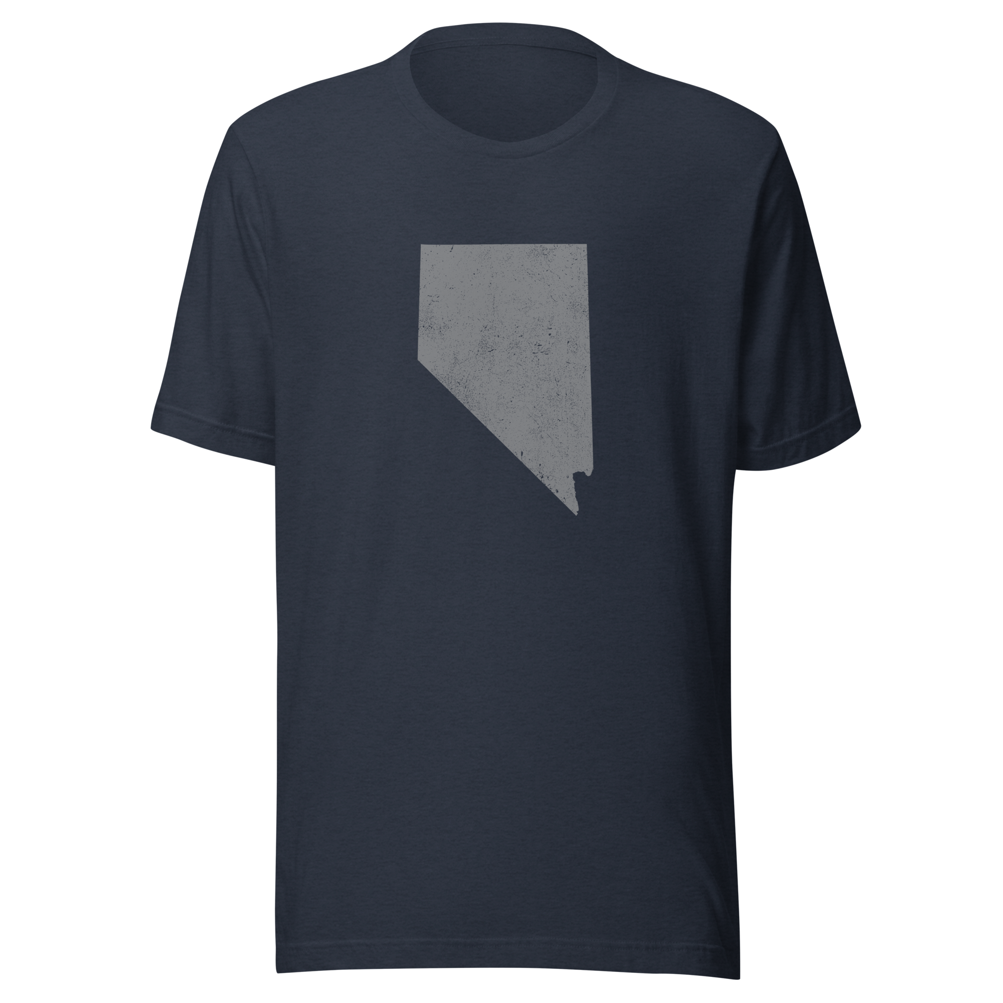 Nevada State Distressed Design Unisex T-Shirt Bella Canvas Silver State Tee