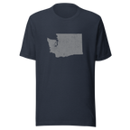 Washington State Distressed Design Unisex T-Shirt Bella Canvas Evergreen State Tee