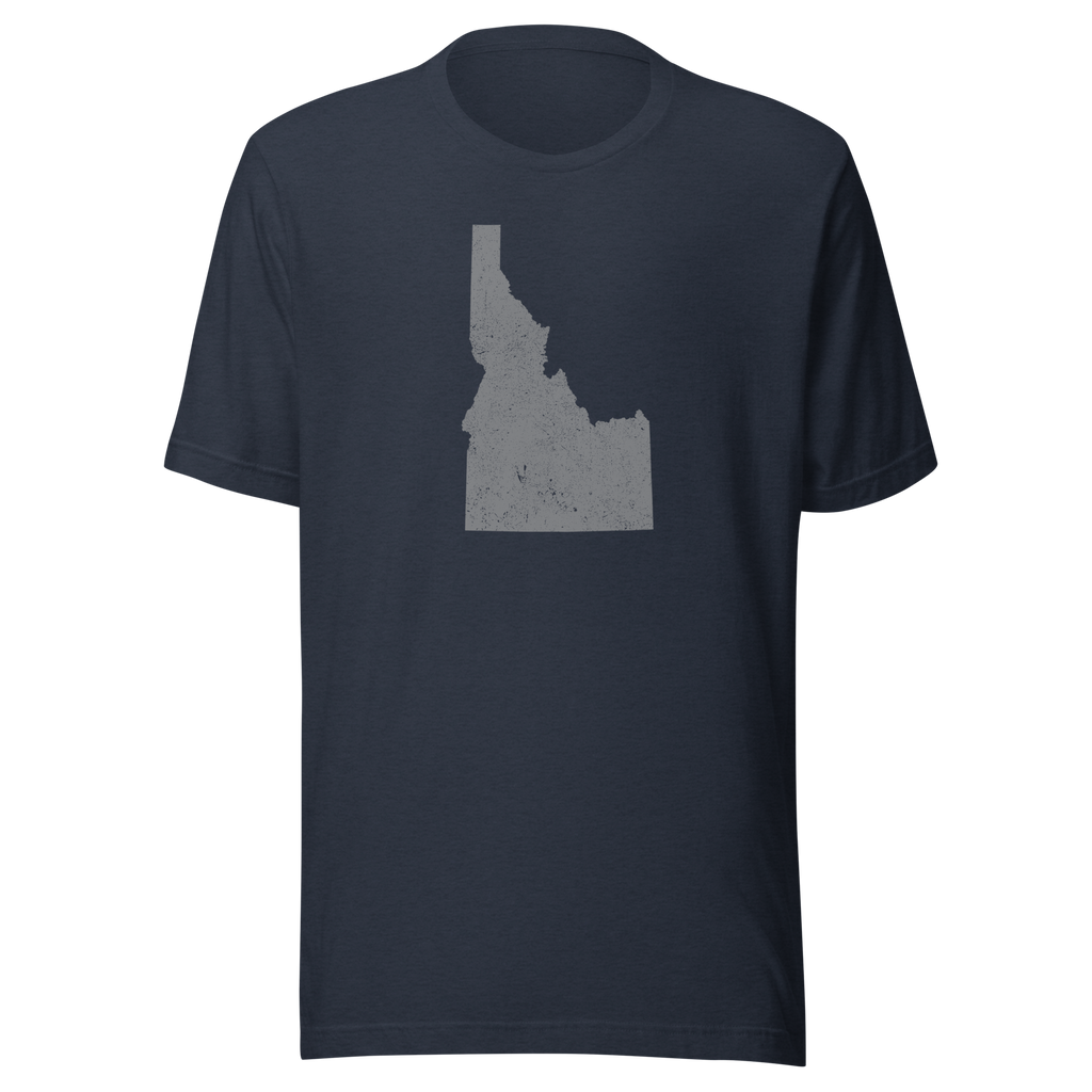 Idaho State Distressed Design Unisex T-Shirt Bella Canvas Gem State Tee