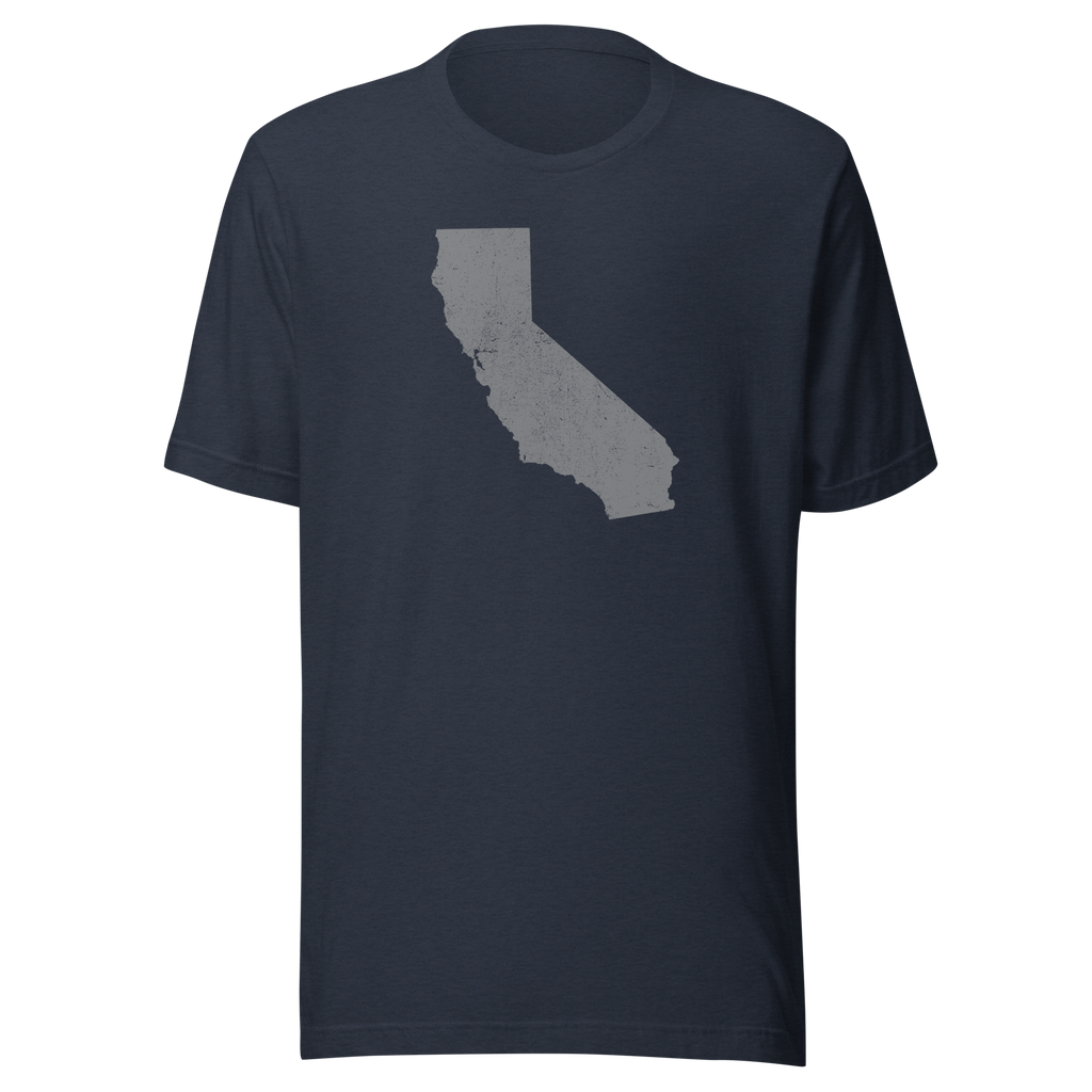 California State Distressed Design Unisex T-Shirt Bella Canvas Golden State Tee