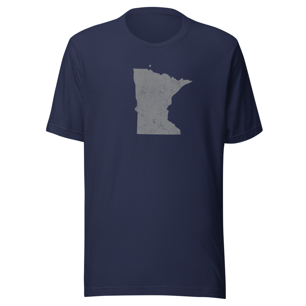 Minnesota State Distressed Design Unisex T-Shirt Bella Canvas North Star State Tee