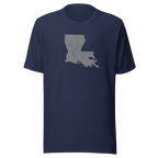 Louisiana State Distressed Design Unisex T-Shirt Bella Canvas Pelican State Tee