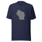 Wisconsin State Distressed Design Unisex T-Shirt Bella Canvas Badger State Tee