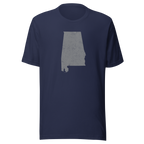 Alabama State Distressed Design Unisex T-Shirt Bella Canvas Heart of Dixie Tee