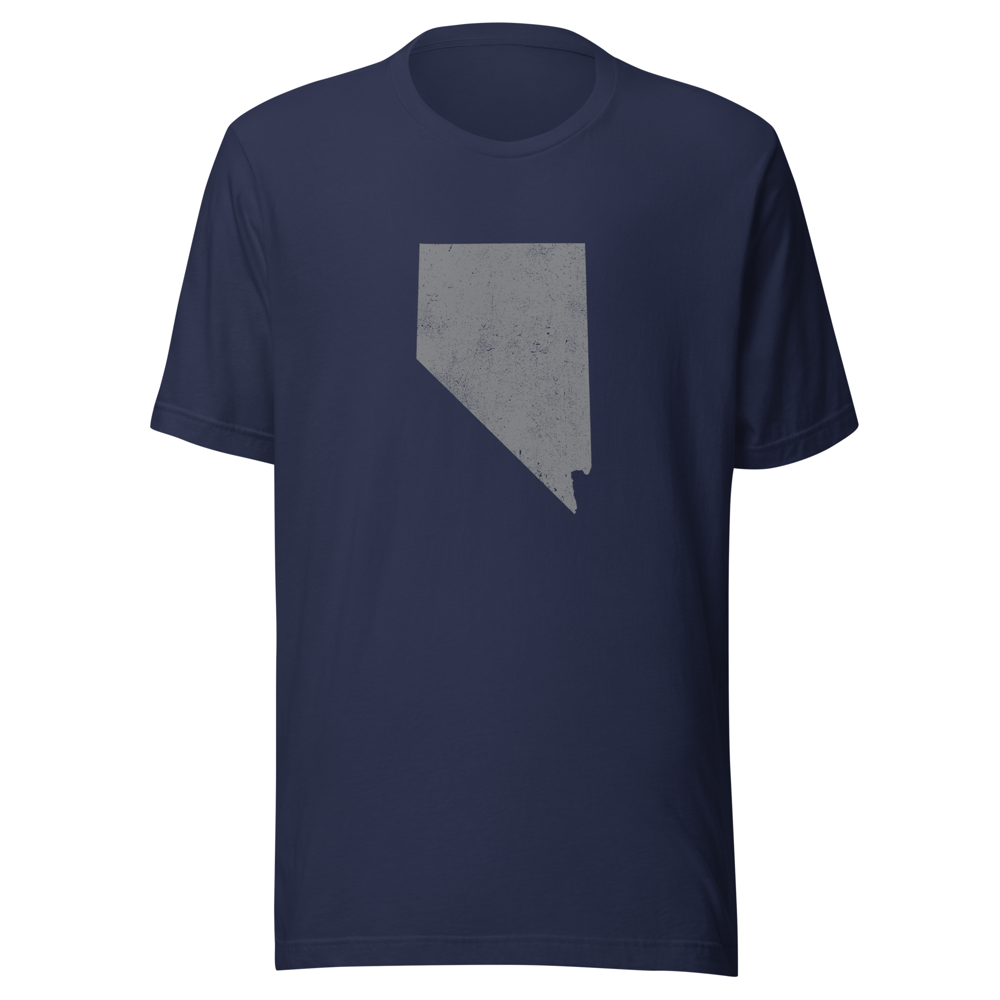 Nevada State Distressed Design Unisex T-Shirt Bella Canvas Silver State Tee