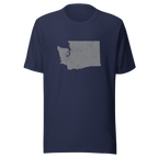 Washington State Distressed Design Unisex T-Shirt Bella Canvas Evergreen State Tee