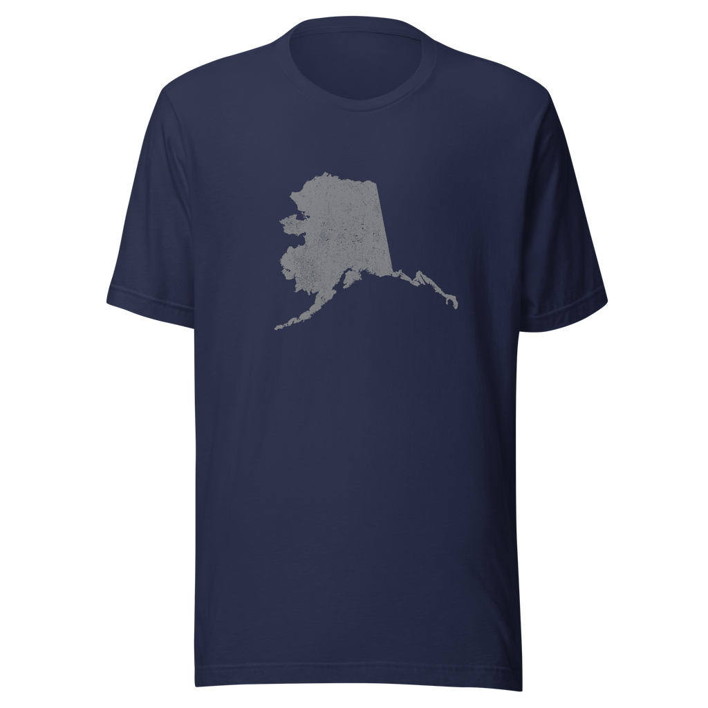 Alaska State Distressed Design Unisex T-Shirt Bella Canvas Last Frontier Tee