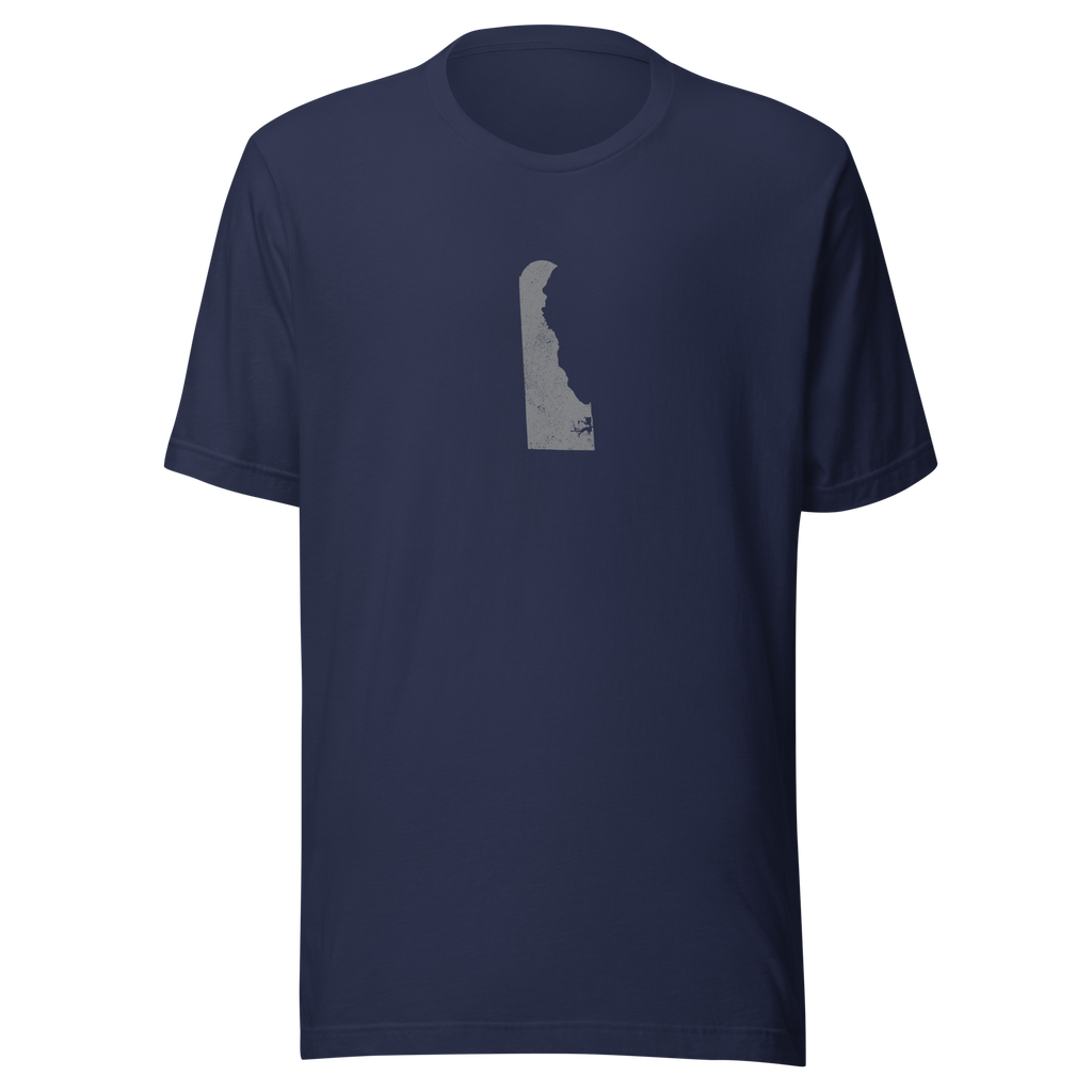 Delaware State Distressed Design Unisex T-Shirt Bella Canvas First State Tee