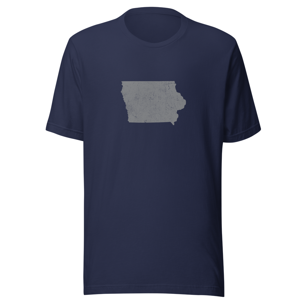 Iowa State Distressed Design Unisex T-Shirt Bella Canvas Hawkeye State Tee