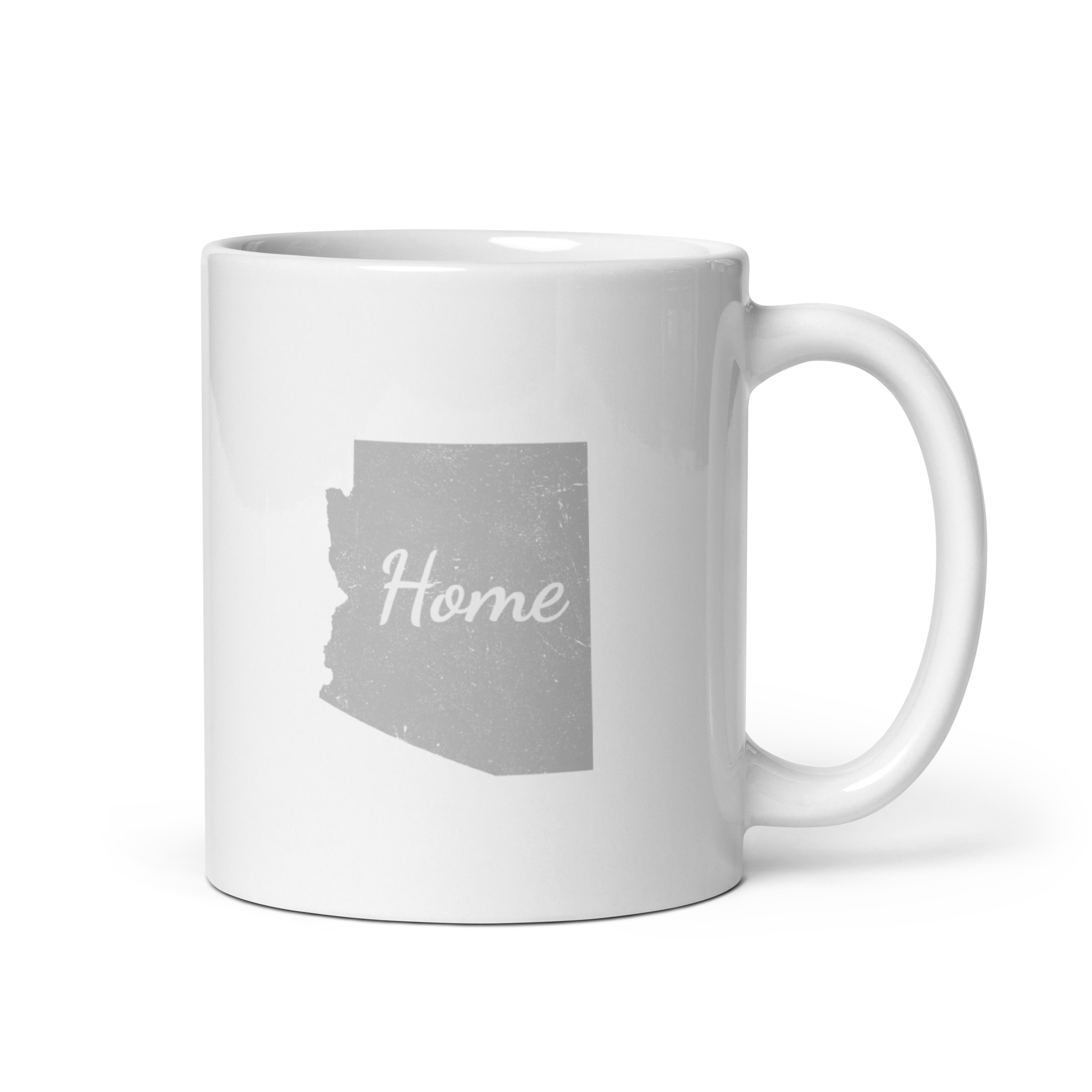 Arizona Home White Glossy Ceramic Coffee Mug State Pride Grand Canyon State Gift