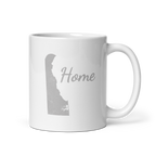 Delaware Home White Glossy Ceramic Coffee Mug State Pride First State Gift