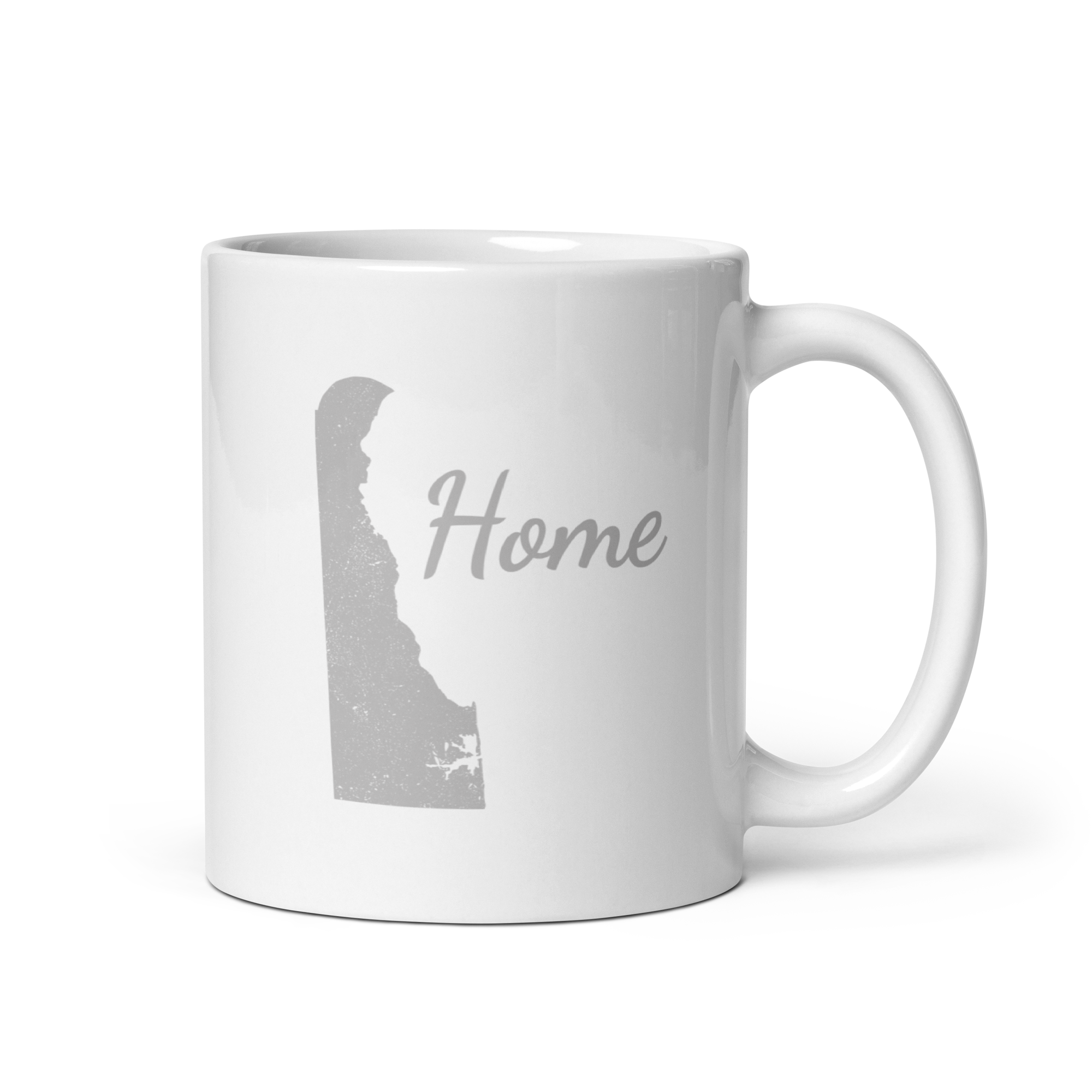 Delaware Home White Glossy Ceramic Coffee Mug State Pride First State Gift