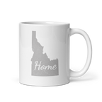 Idaho Home White Glossy Ceramic Coffee Mug State Pride Gem State Gift