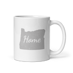 Oregon Home White Glossy Ceramic Coffee Mug State Pride Beaver State Gift