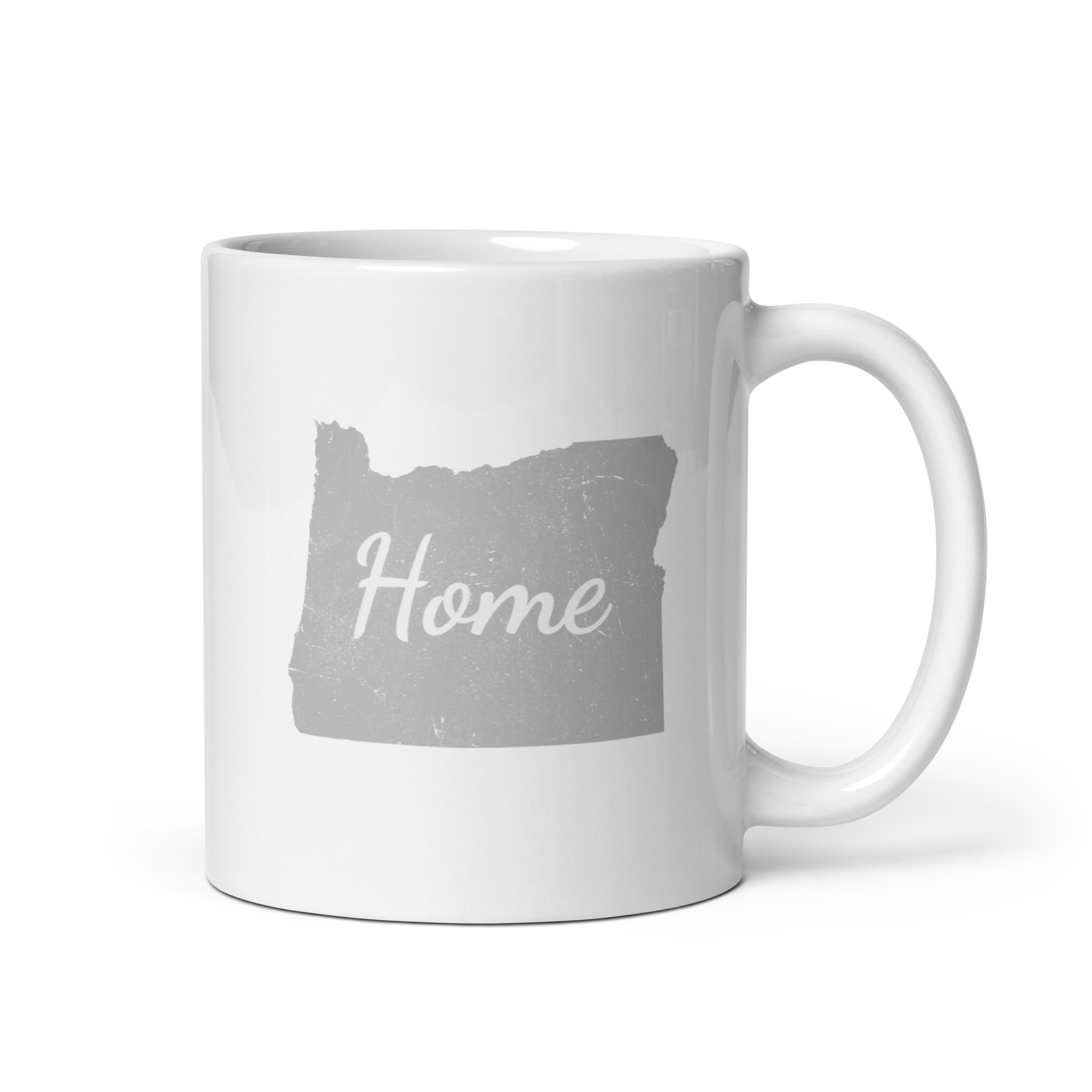 Oregon Home White Glossy Ceramic Coffee Mug State Pride Beaver State Gift